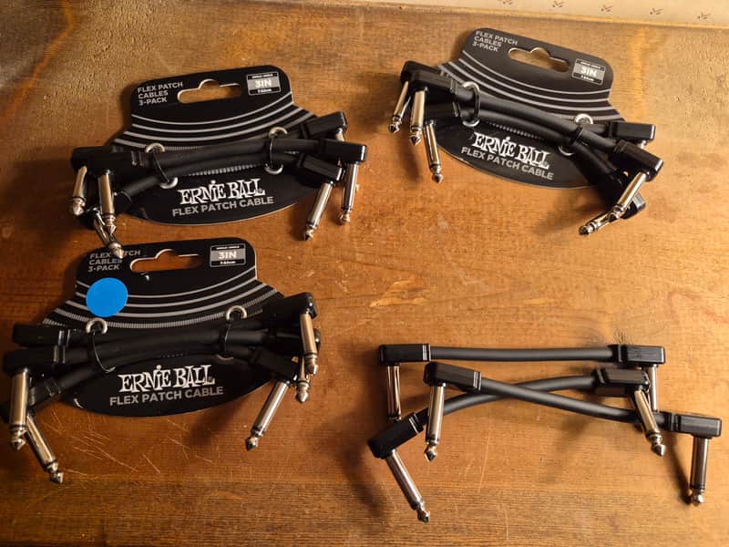 Ernie Ball Flex Patch Cables (3-inch, 3-pack)