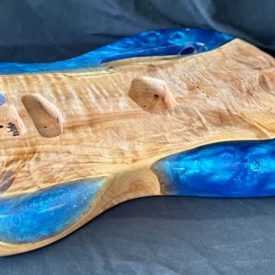 MH Customs Tidal Series “Emerald Break” T-Style Guitar Body 2026 - Nitrocellulose Gloss image 5