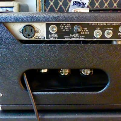 Vintage 1972 Fender Super Six (Twin) Reverb Amp Head With Original Footswitch and Mojotone Head image 6