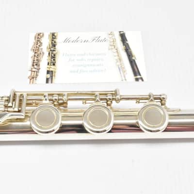 Armstrong 303 Open Hole Flute Sterling Headjoint Inline G & B Foot Just Serviced image 11