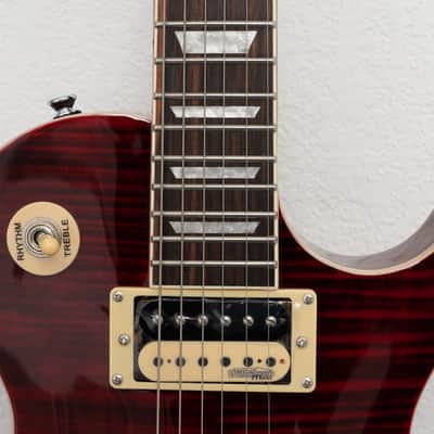 Vintage V100TWR Reissued Series Single Cut 2010s Trans Wine Red image 5
