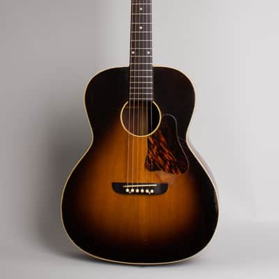 Washburn Model 5246 Solo Flat Top Acoustic Guitar, made by Gibson (1938), Period brown hard shell case. image 1