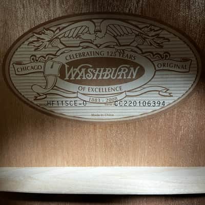 Washburn Heritage F11SCE Cutaway Folk Style Acoustic with Electronics image 4