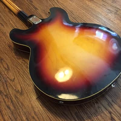 Vintage 60's Welson D2 Wurlitzer Semi-Hollow Body 335 style image 5