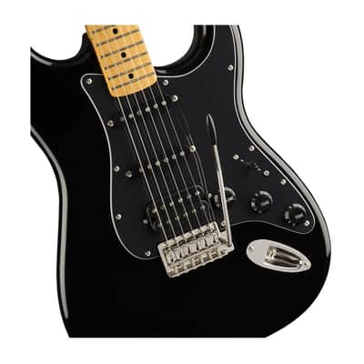 Squier Classic Vibe '70s Stratocaster HSS - Black w/ Maple FB image 4