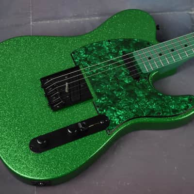 Video! Telecaster HH Metallic Green Sparkle Flake 4-Way Coil Split image 6