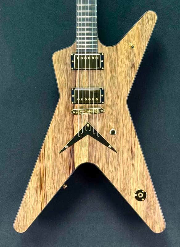 Dean Guitars - USA -ML - Custom - Black Limba Oil Finish (Korina) - Seymour Duncan Jazz & Jeff Beck / with Black Pickup Rings - Slim D Neck Profile - Reverse 6 Inline Headstock - Jumbo Jeskar Frets - Gold Hardware - w/OHSC - Call for Best Price !!! image 1