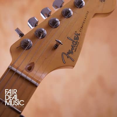 Fender American Standard Stratocaster HSS Electric Guitar in Olympic White, USED image 5