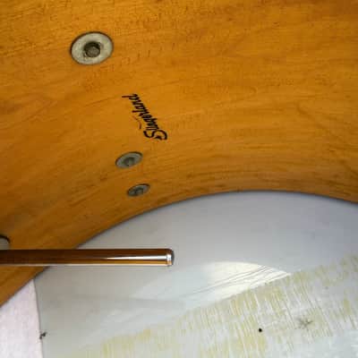 RARE Slingerland 70's 5ply 26 x 14 Bass Drum in WMP White Marine Pearl! image 11