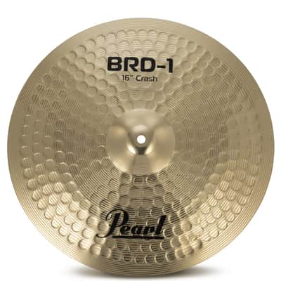 Pearl 3 Piece Cymbal Pack; Pearl Logo; 14" Hi-hats, 16" Crash, 20" Ride (BRD1) image 3