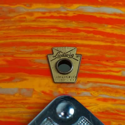 1960s Ludwig "Mod Orange" Drum Set image 17