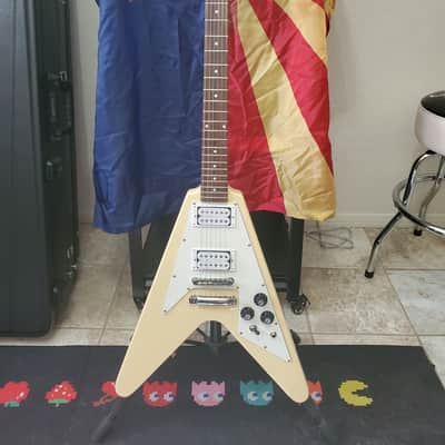 Edwards Flying V E-FV 120 2000's Vintage White MIJ ESP Japan | Reverb