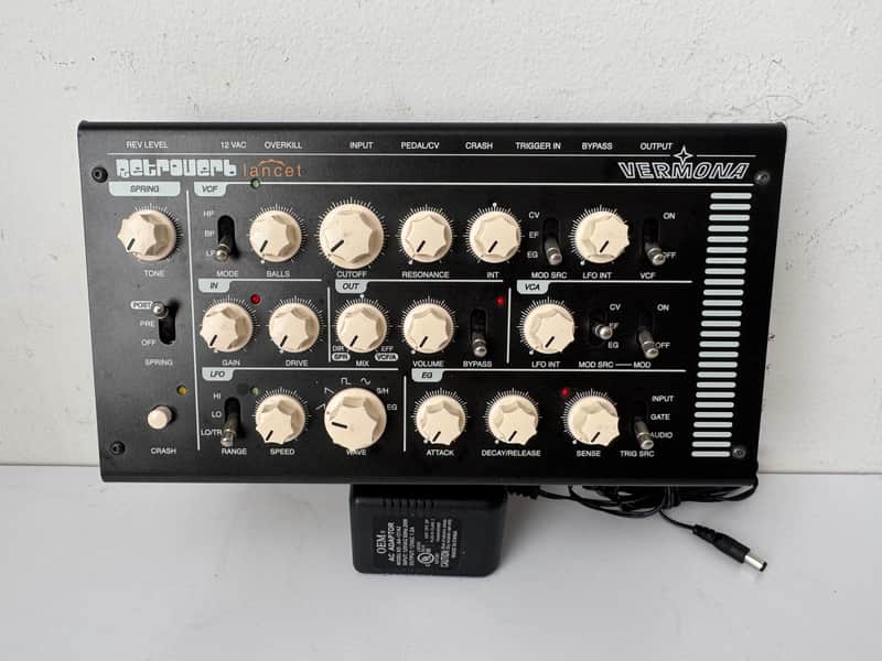 Vermona  Vermona Retroverb Lancet Spring Reverb $3,200.000 US680 envío 180 Black image 1