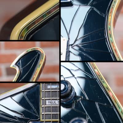 Ibanez Custom Shop Iceman PS3CM Paul Stanley Signature Black Cracked Mirror 2023 w/OHSC image 13