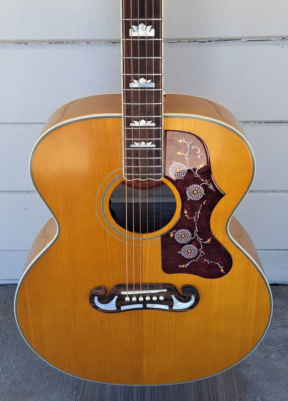EPIPHONE J-200 ACOUSTIC/ELECTRIC GUITAR NATURAL FINISH -2021 image 1