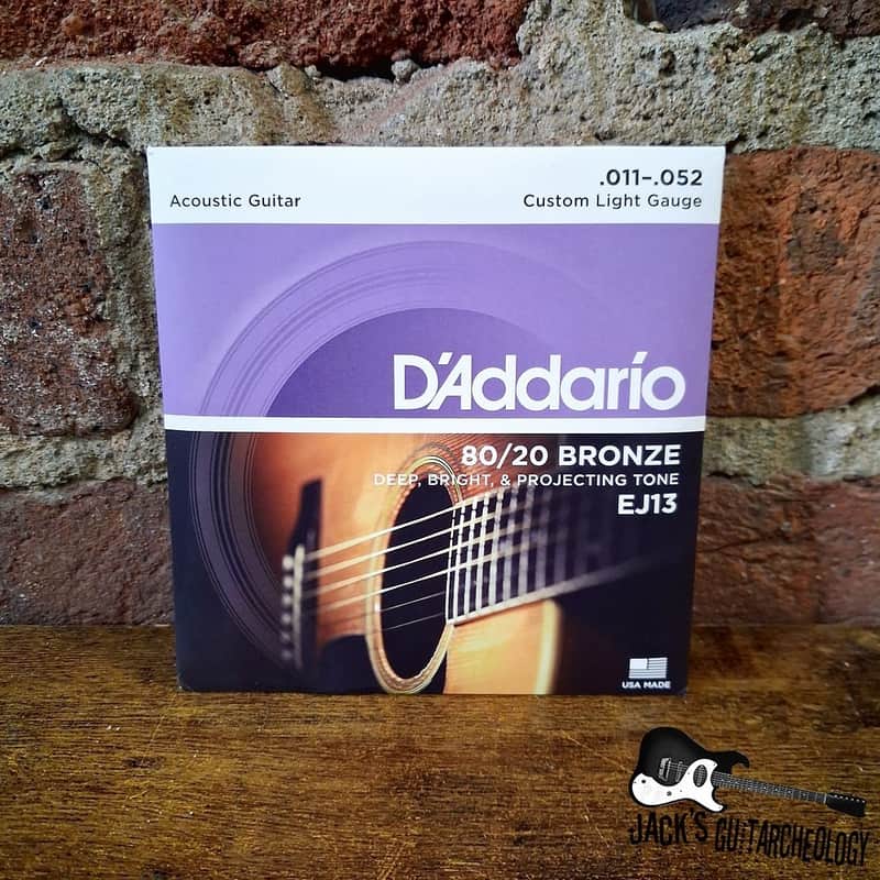 D'Addario 80/20 Bronze | (11-52) Custom Light Gauge Acoustic Guitar Strings image 1