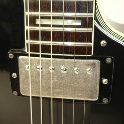 Vintage Electra SLM LP Electric Guitar, Rosewood Fingerboard, Black w/ Case image 9
