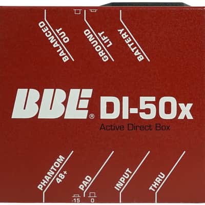 BBE Active Direct Box DI Box For Studio Recording DI-50X image 2