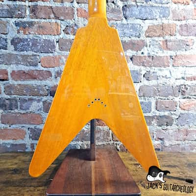 Epiphone Joe Bonamassa Signature '58 Amos Arthur Korina Flying V w/ OHSC (2017 - Natural Korina) image 8