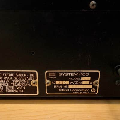 Roland System 100 Modular Synthesizer 1975 - 1979 - Black / Silver image 9