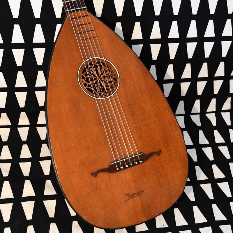 ✴️ Video Included – Restored 1920s Klingwunder Antique Pre-war German Guitar Lute – Flame Maple, Great Condition and Wonderful Sound image 1