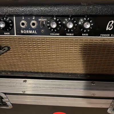 1964 Fender Bassman 2-Channel 50wGuitar Amp 1964 - 1966 - Black Panel image 2