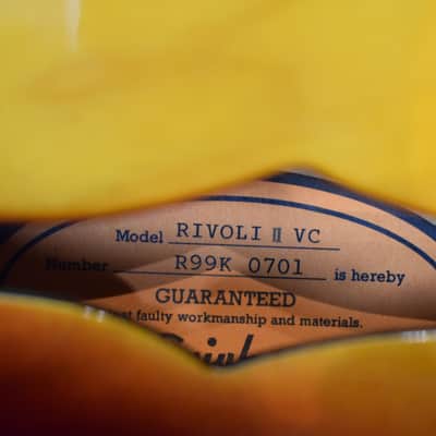 Epiphone Rivoli II VC 1999 - Sunburst made in Korea image 10