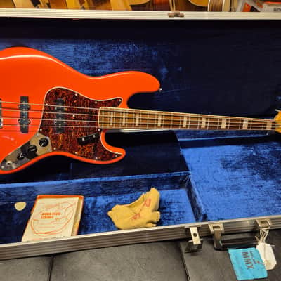 Fender Jazz Bass 1967 refin with -77 neck - Fiesta red image 2