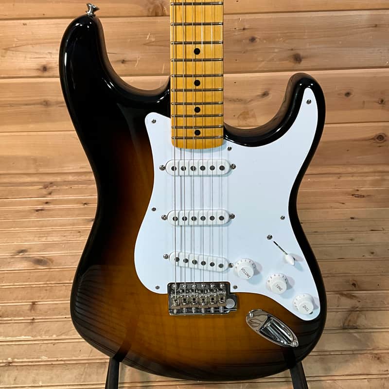 Fender 70th Anniversary American Vintage II 1954 Stratocaster Electric Guitar - 2-Color Sunburst image 1