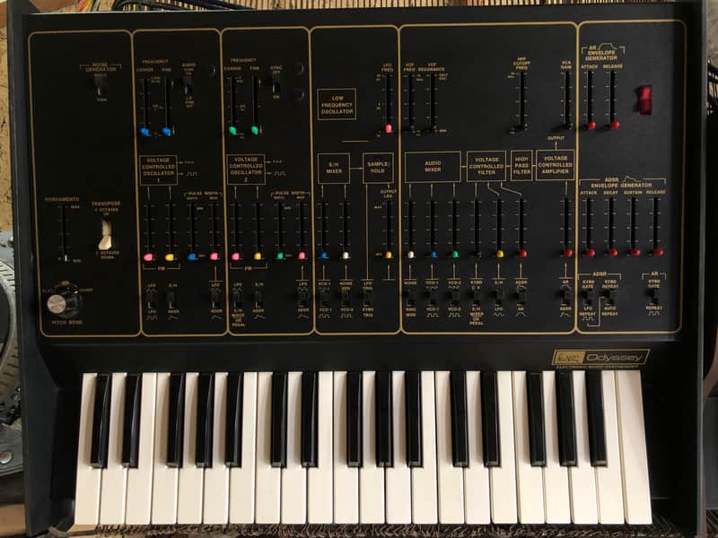 ARP Odyssey MKI 2800 1974 Black & Gold Modified & Restored image 1