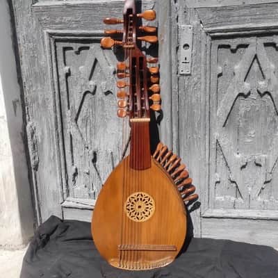 Torban Ukranian Teorban Folk Instrument Theorbo Lute Master Handmade Muzeum image 1