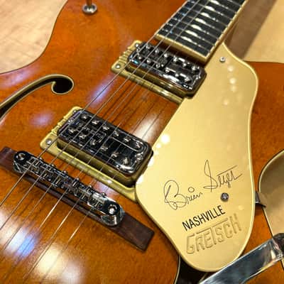 Gretsch G6120T-BSSMK Brian Setzer Signature Nashville Hollow Body '59 "Smoke" with Bigsby 2025 - Smoke Orange image 11