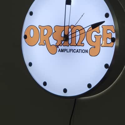 Orange Amplification Dealer Style Light Up Clock Killer Cool Mancave/Garage Item image 3