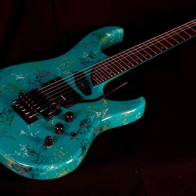 Washburn EC29 1989 - Turquoise image 2