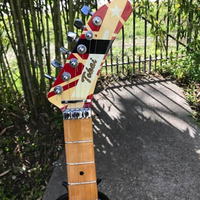 Tokai EVH Super Edition 1984 Black and Red Graphic image 3