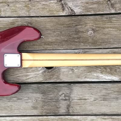 1998 Schecter Lefty USA Custom Shop Traditional J trans red left handed image 9