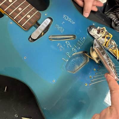 Vintage 1966 Fender Telecaster Factory Refin Lake Placid Blue w/OHSC TSU24885 image 10