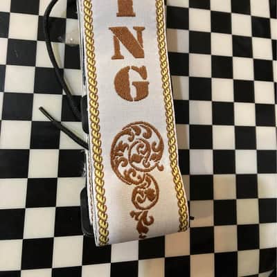 RECORDING KING acoustic or electric guitar strap Limited from cowboy scenic series NOS image 1