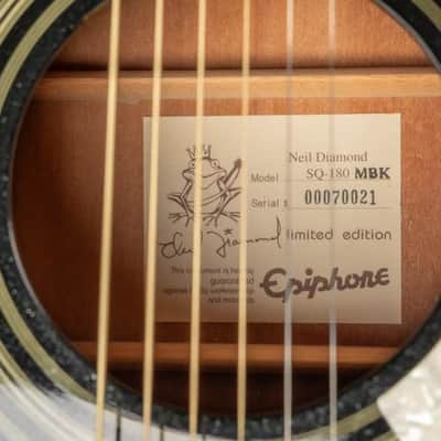 Epiphone SQ-180 Neil Diamond Signature Custom Shop image 11