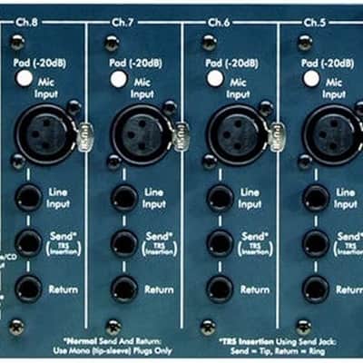Ashly MX-508 3RU Rack-mountable 8-input Balanced Stereo Microphone Mixer w/ 3-band Sweep EQ & AUX Sends image 9