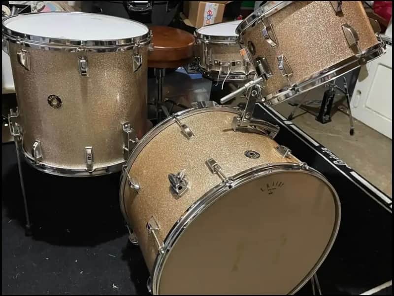 Kent Drums 1968 - Champagne sparkle image 1