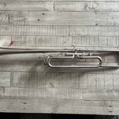 1930s King Signal Cornet – H.N. White Co. Cleveland – Silver Plate – Serial 157395 – Rare Field Model image 2