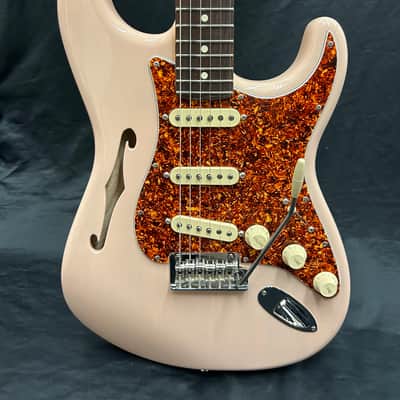 Fender Limited Edition American Professional II Stratocaster Thinline - Transparent Shell Pink image 1