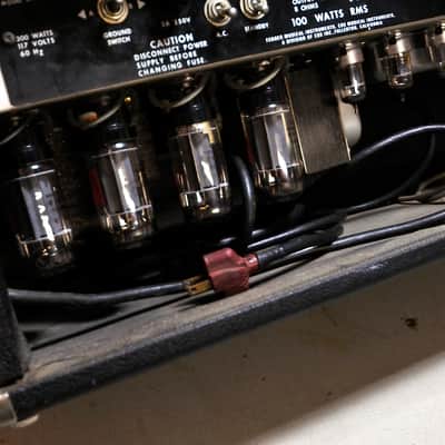 Fender PA-100 1976 Silverface Tube Amp head w/speaker columns image 3