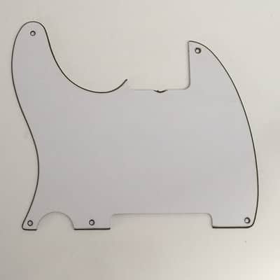 Lefty 59 Esquire 3-ply Relic White Pickguard Tele USA for Left Handed Fender Telecaster Aged 5-Hole image 1