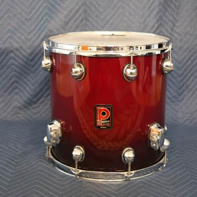 Premier Genista Birch Heavy Rock Five Piece 22/12/14/16 and 14 snare Cherry Fade Lacquer image 9