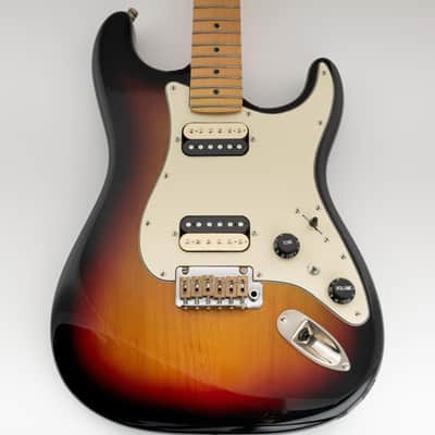 11 Holes ST HH Guitar Pickguard with Round Corner Uncovered Humbucker 2-Pot Mini Switch Layout for Fender Squier Strat Style Electric Guitar, 3Ply Cream image 5
