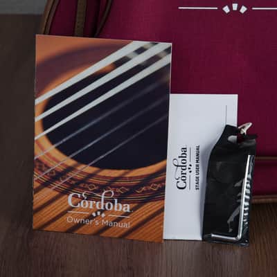 Cordoba Stage Limited Electric Nylon String Guitar - Garnet - Display Model image 11