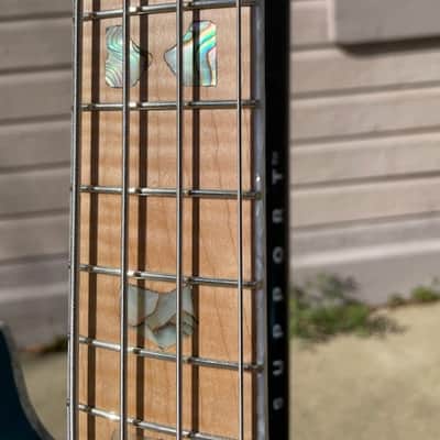 JLC Guitars Anaheim Bass - Natural, Aquamarine Metallic image 10