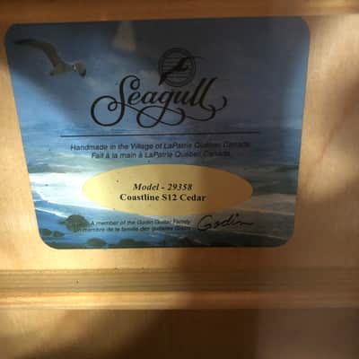 Seagull Coastline S12 Cedar 29358 12-String Acoustic Guitar image 2